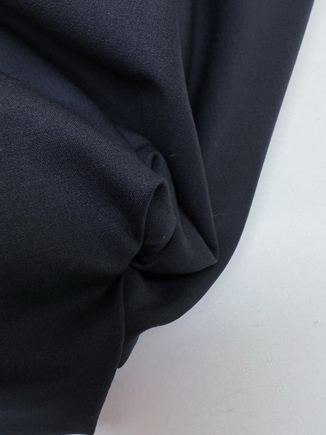 Blue Cotton Virgin Wool Elastane Suit