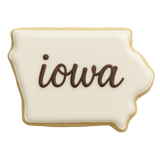 State of Iowa 4 in Cookie Cutter in B1795