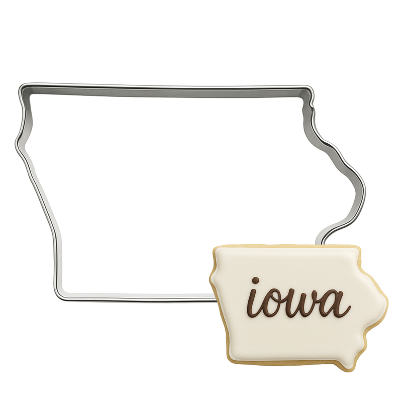 State of Iowa 4 in Cookie Cutter in B1795