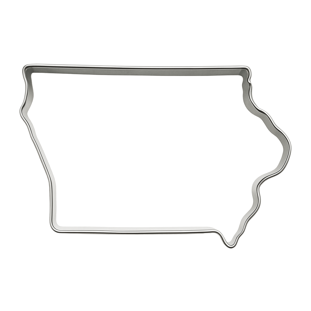 State of Iowa 4 in Cookie Cutter in B1795