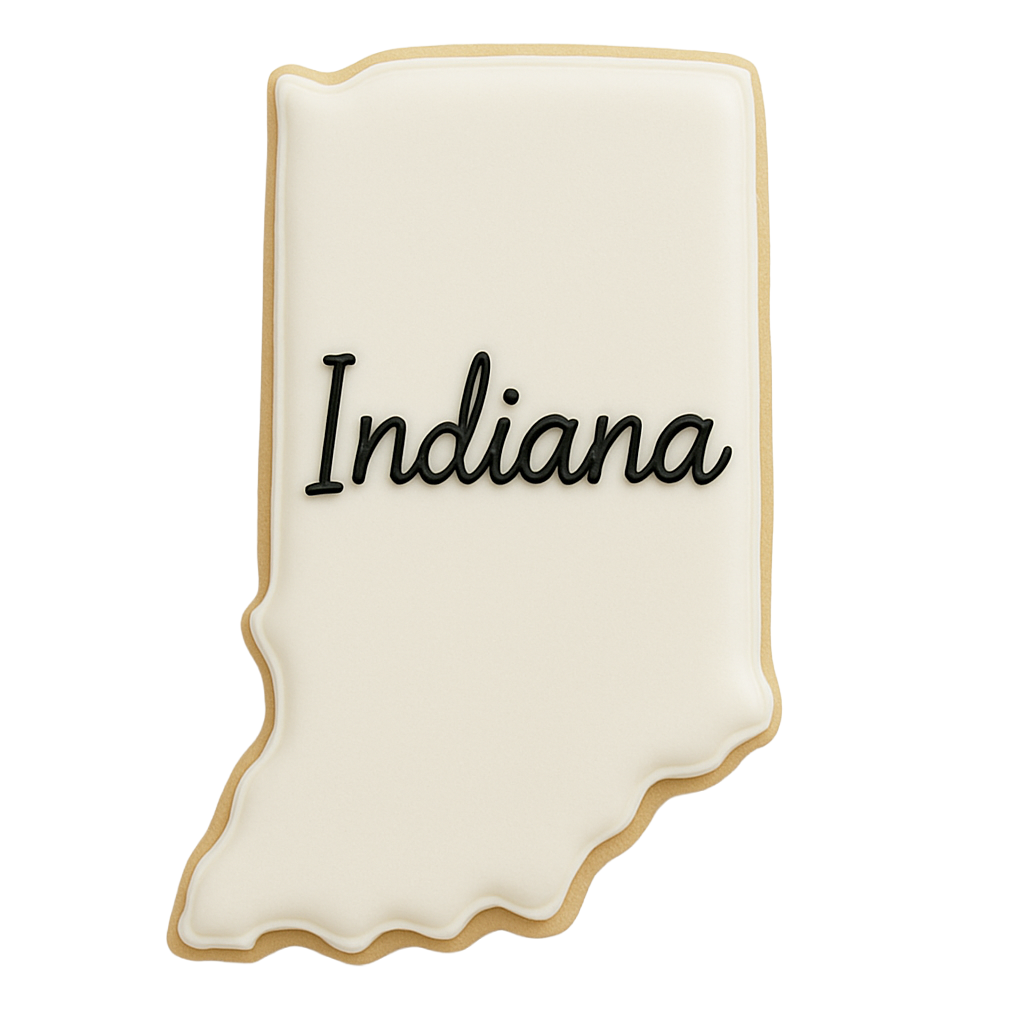 State of Indiana Cookie Cutter 4 in B1794