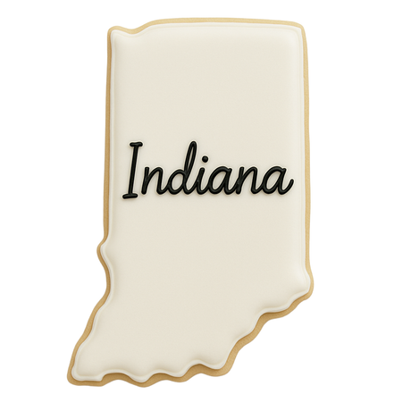 State of Indiana Cookie Cutter 4 in B1794