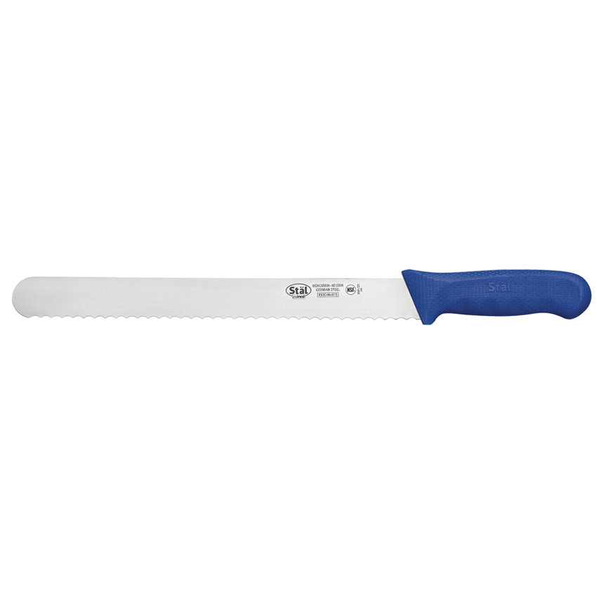 Winco Stal 12" Blue Bread Knife