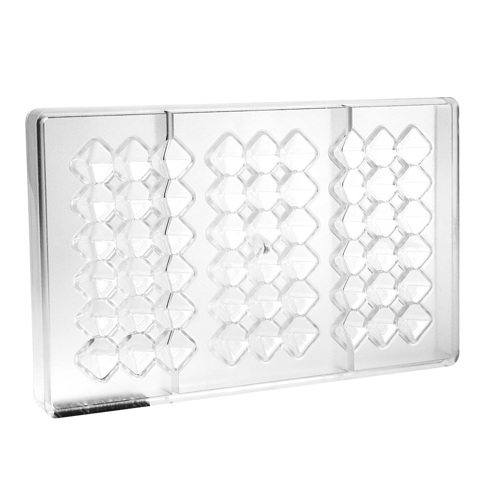 Greyas Polycarbonate Chocolate Mold, Triangle Bar, 3 Cavities