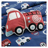 Kids Fire Truck 4 Pieces Comforter Set