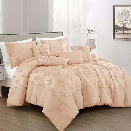 Stunning Severa Luxurious & Plush 7pc Comforter Set