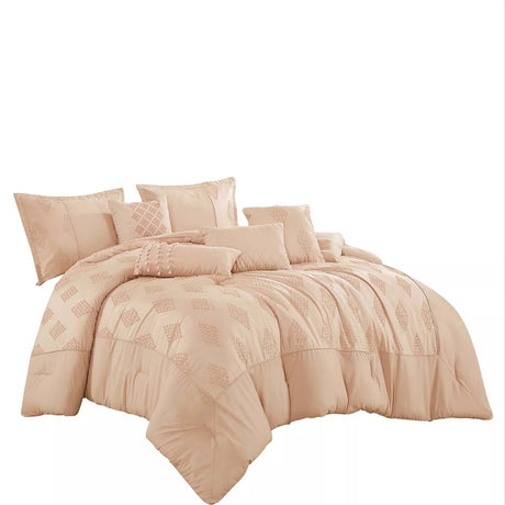 Stunning Severa Luxurious & Plush 7pc Comforter Set