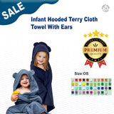 RADYAN® Infant Hooded Terry Cloth Towel With Ears - 1013