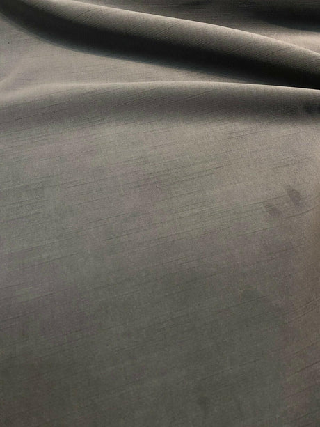Charcoal Solid Soft Polyester Upholstery Fabric - Charcoal Solid, 56" Width (1 Yard)