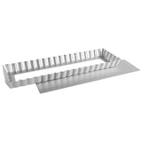 Fat Daddio's Fluted Tart Pan with Removable Bottom, 13-3/4" x 4-1/4" x 1"