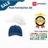 Richardson® Peach Twill Dad Hat