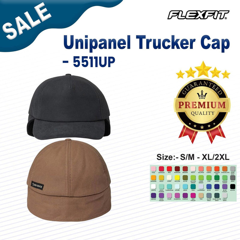 Flexfit Unipanel mesh trucker hat bringing breathable comfort to casual outdoor looks
