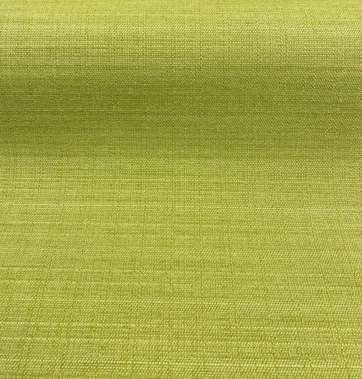 Sava Sweet Grass Green Chenille Upholstery Fabric - Grass Green, Plain, Backed, Heavy Use, 1 Yard