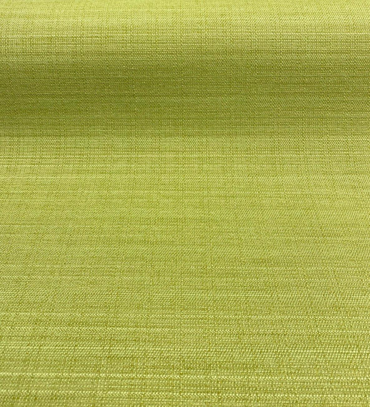 Sava Sweet Grass Green Chenille Upholstery Fabric - Grass Green, Plain, Backed, Heavy Use, 1 Yard