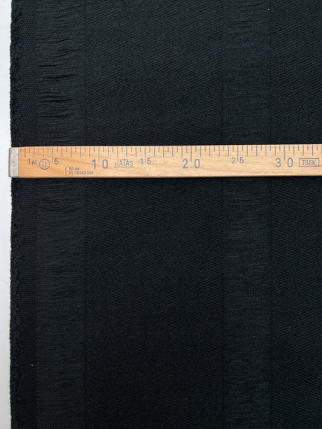 Polyester Tweed Coat Fabric Black