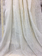 PK Ichthys Circle Polyester Sheer Fabric - Beige And Gold Circle Pattern, 118" Width (1 Yard)