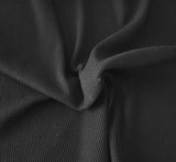 Thermal Knit Fabric Black 250 GSM