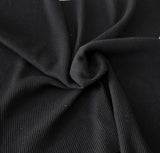 Thermal Knit Fabric Black 250 GSM
