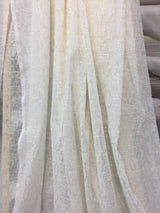 PK Ichthys Circle Polyester Sheer Fabric - Beige And Gold Circle Pattern, 118" Width (1 Yard)