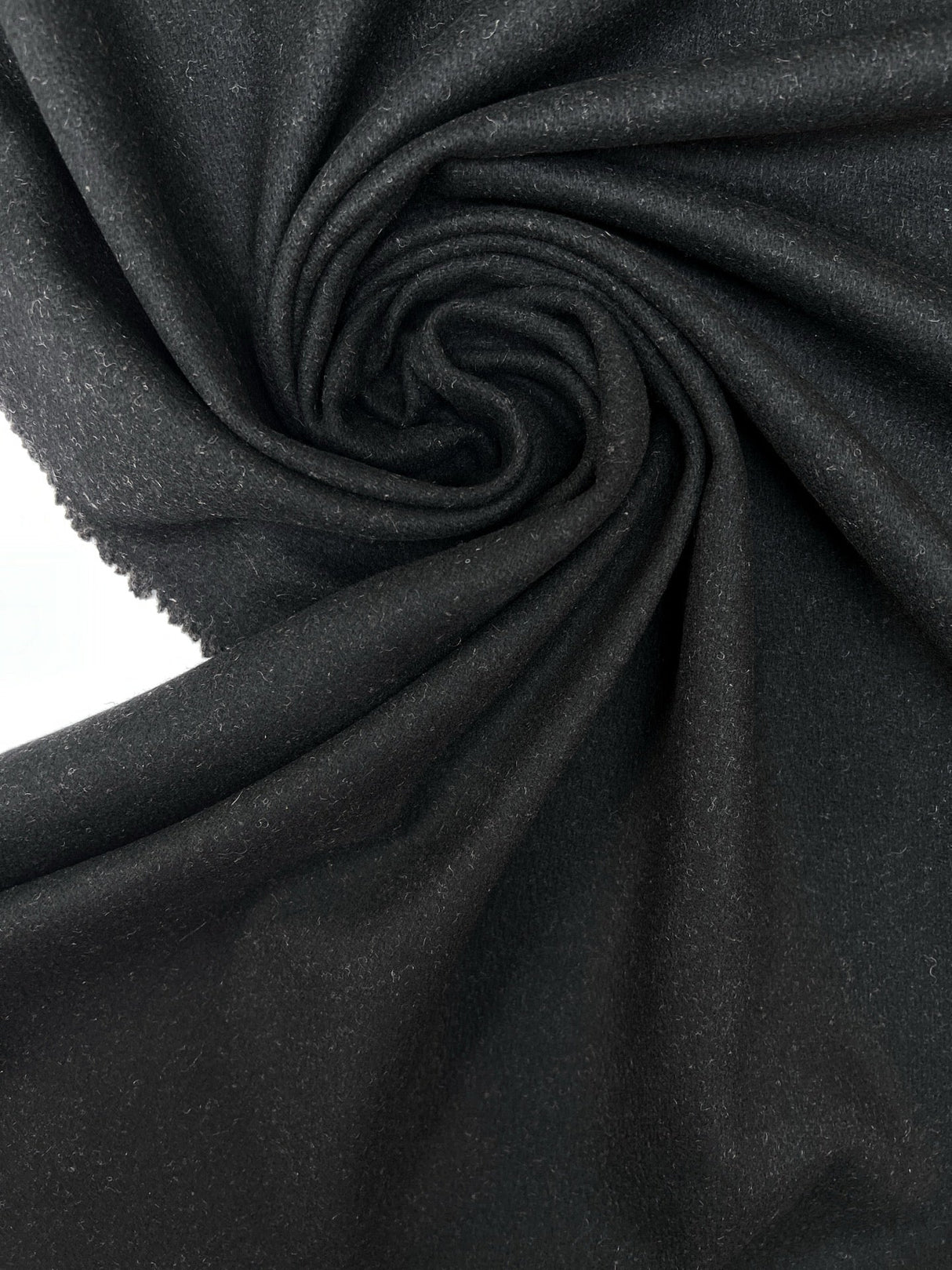 Wool Tweed Melange Gray Black