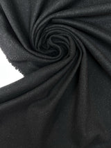 Wool Tweed Melange Gray Black