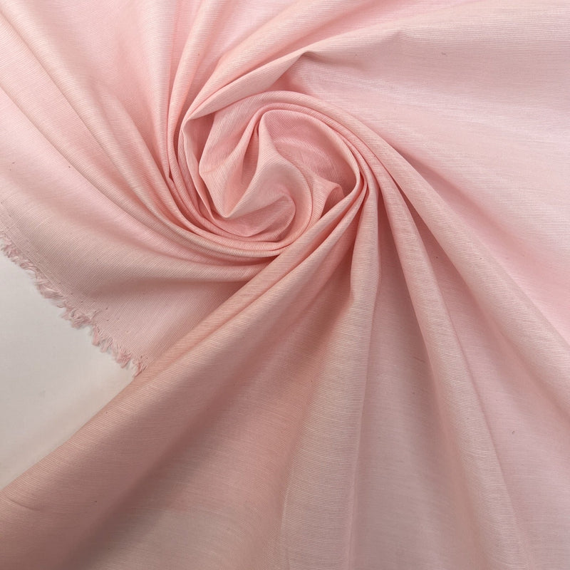 Linen Rep Weave Fabric Pink Shades