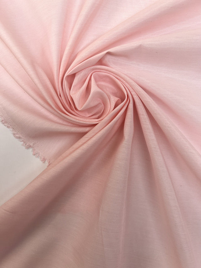 Linen Rep Weave Fabric Pink Shades