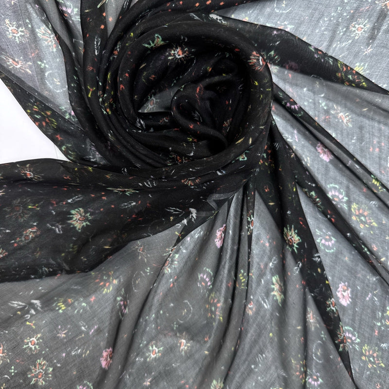Silk Chiffon Floral Multicolour