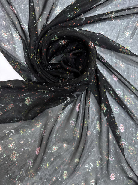 Silk Chiffon Floral Multicolour