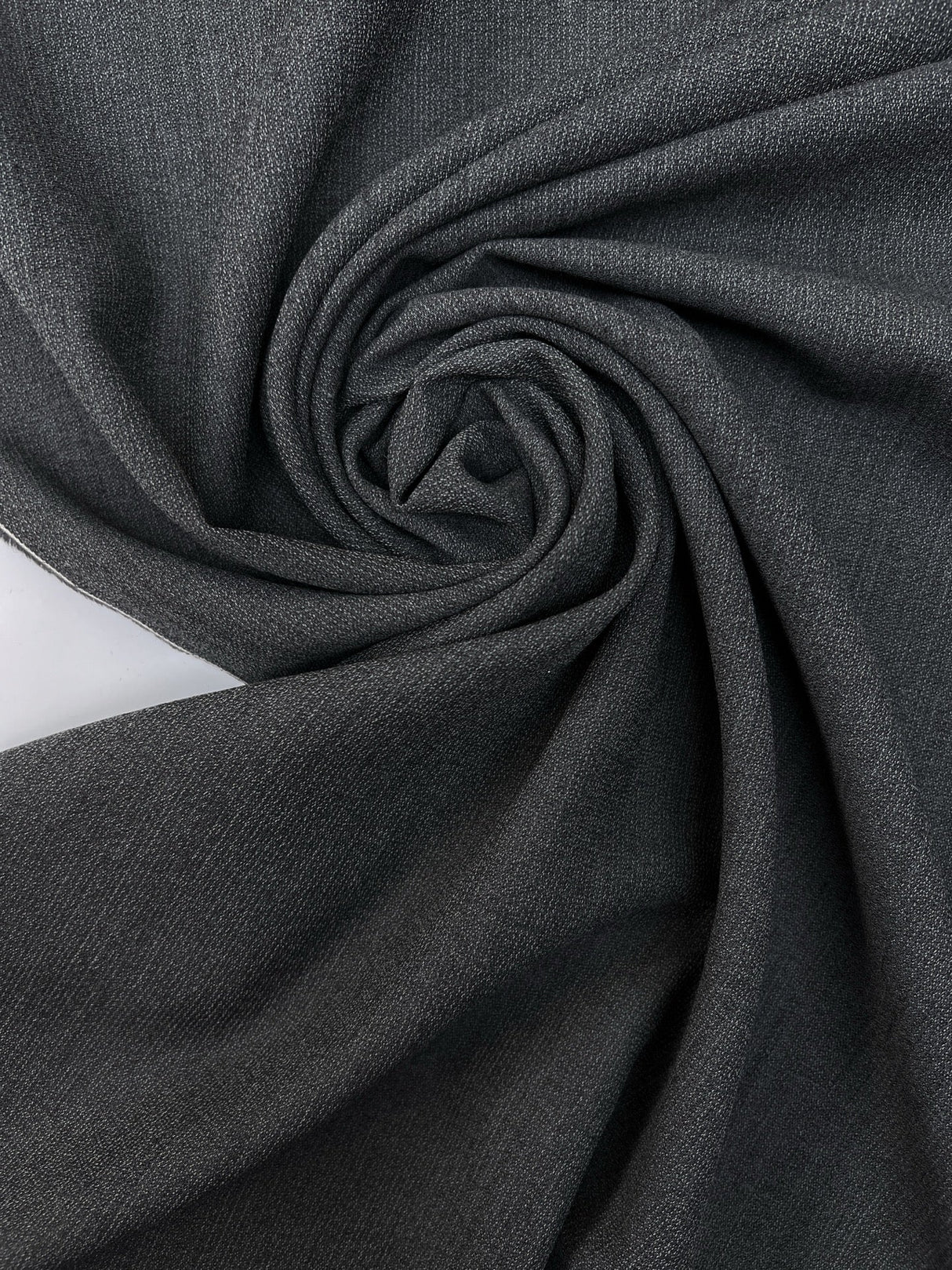 Wool Crepe Fabric Gray