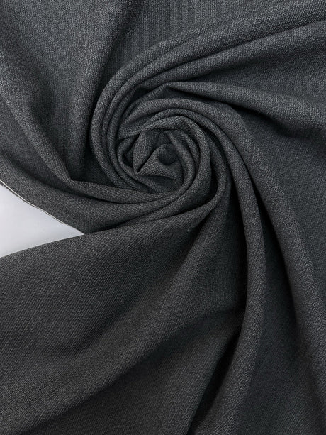 Wool Crepe Fabric Gray