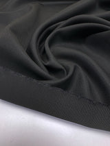 Wool Acetate Jacquard Suiting Fabric Black