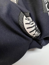 Viscose Staple Fabric Black White