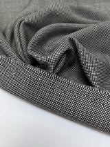 Wool Blend Tweed Black Gray