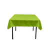 48X48 Square Poly Poplin Tablecloth Polyester Fabric - Solid Color, 48" X 48" (1 Piece)