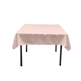 48X48 Square Poly Poplin Tablecloth Polyester Fabric - Solid Color, 48" X 48" (1 Piece)