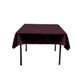 48X48 Square Poly Poplin Tablecloth Polyester Fabric - Solid Color, 48" X 48" (1 Piece)