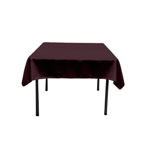 48X48 Square Poly Poplin Tablecloth Polyester Fabric - Solid Color, 48" X 48" (1 Piece)
