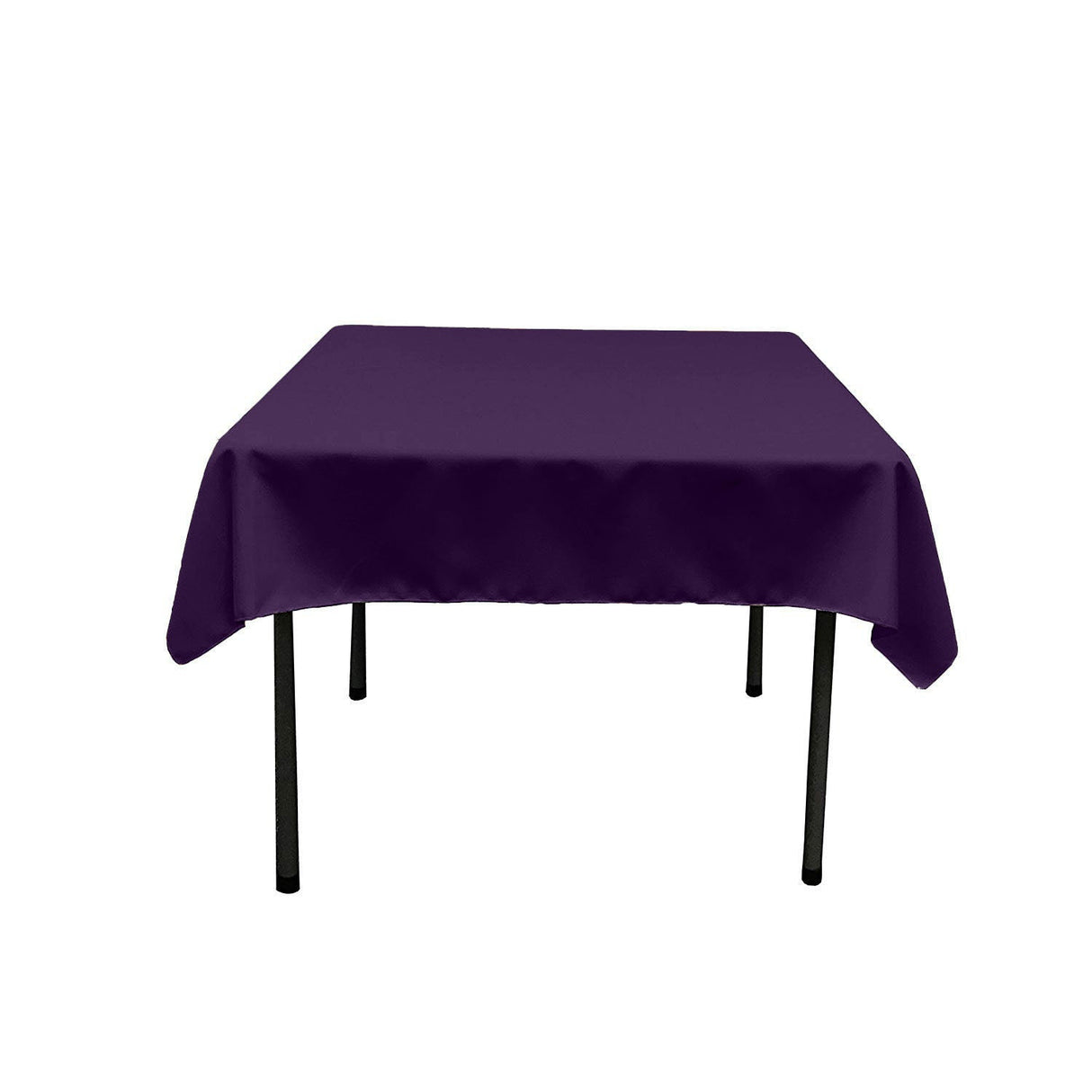 48X48 Square Poly Poplin Tablecloth Polyester Fabric - Solid Color, 48" X 48" (1 Piece)
