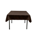 48X48 Square Poly Poplin Tablecloth Polyester Fabric - Solid Color, 48" X 48" (1 Piece)