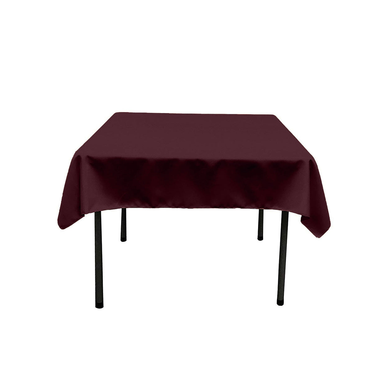 48X48 Square Poly Poplin Tablecloth Polyester Fabric - Solid Color, 48" X 48" (1 Piece)