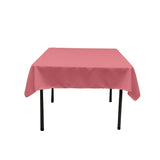 48X48 Square Poly Poplin Tablecloth Polyester Fabric - Solid Color, 48" X 48" (1 Piece)