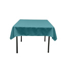 48X48 Square Poly Poplin Tablecloth Polyester Fabric - Solid Color, 48" X 48" (1 Piece)