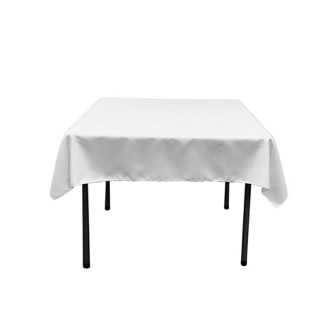 48X48 Square Poly Poplin Tablecloth Polyester Fabric - Solid Color, 48" X 48" (1 Piece)