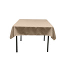 48X48 Square Poly Poplin Tablecloth Polyester Fabric - Solid Color, 48" X 48" (1 Piece)