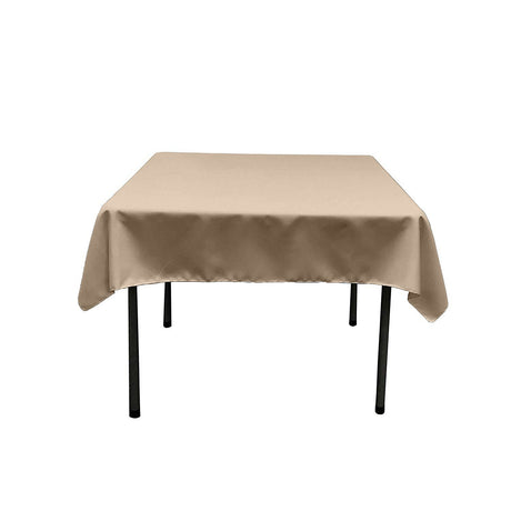 48X48 Square Poly Poplin Tablecloth Polyester Fabric - Solid Color, 48" X 48" (1 Piece)