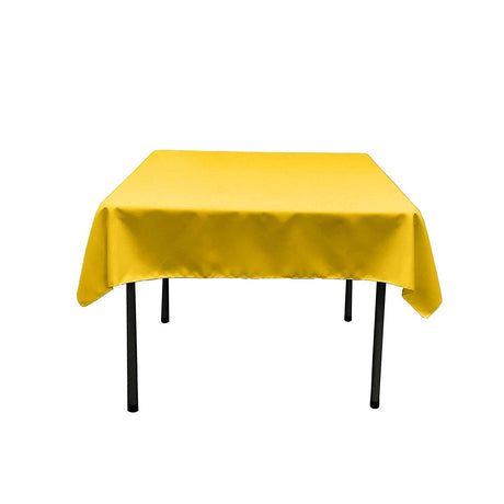 48X48 Square Poly Poplin Tablecloth Polyester Fabric - Solid Color, 48" X 48" (1 Piece)