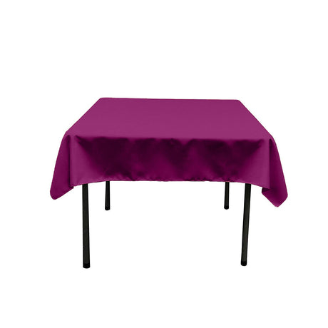 48X48 Square Poly Poplin Tablecloth Polyester Fabric - Solid Color, 48" X 48" (1 Piece)