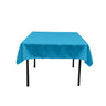 48X48 Square Poly Poplin Tablecloth Polyester Fabric - Solid Color, 48" X 48" (1 Piece)