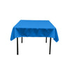 48X48 Square Poly Poplin Tablecloth Polyester Fabric - Solid Color, 48" X 48" (1 Piece)